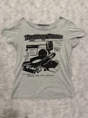 The Rolling Stones Off the Shoulder Graphic Tee